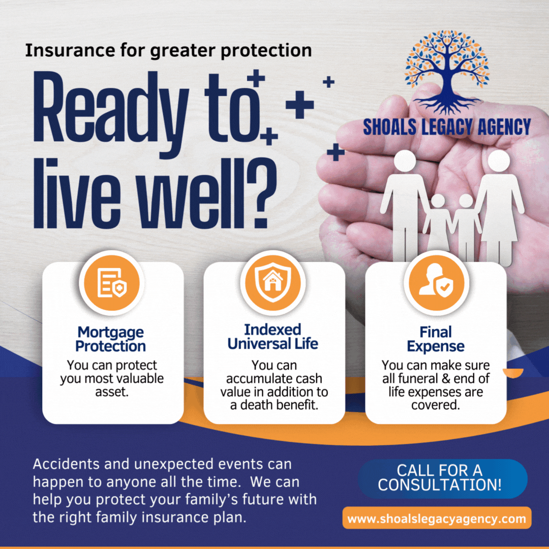 Blue and White Modern Family Insurance Instagram Post-4