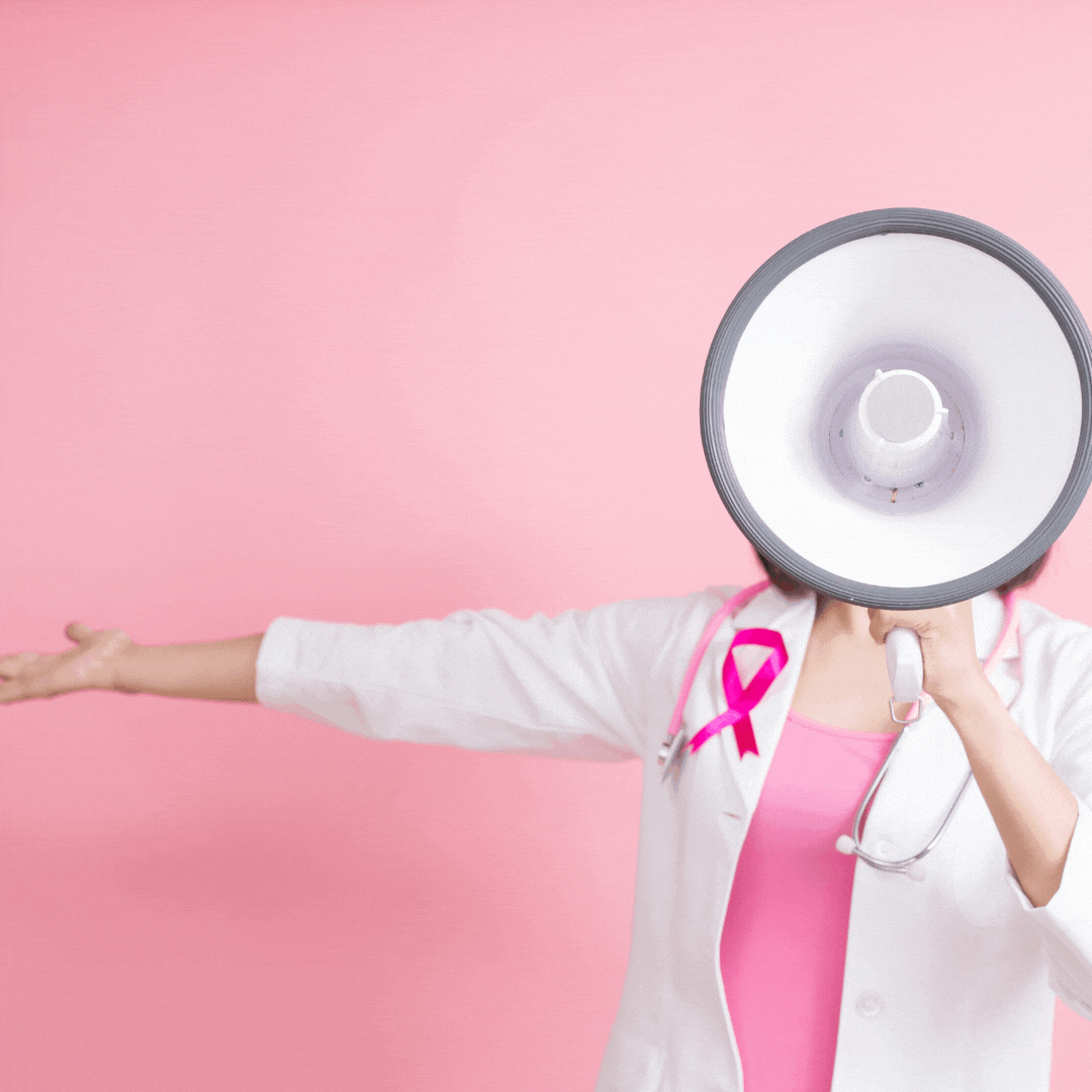 Pink October Breast Cancer Fact Instagram Post